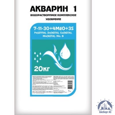 Удобрение Акварин 1 N-P-K+Mg+S+Мэ 7-11-30+4+3+Мэ в хелатной форме купить в Усть-Каменогорске