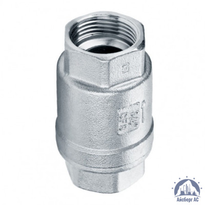 Клапан обратный муфтовый нержавеющий DN 32 42,4 мм 1 1/4" AISI 304 купить в Усть-Каменогорске