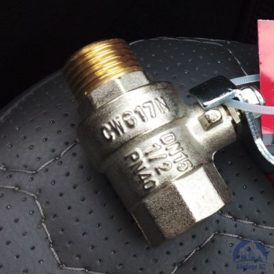 Кран шаровый нержавеющий муфтовый трёхходовой L образный DN 20 26,9 мм 3/4" AISI 316 купить в Усть-Каменогорске