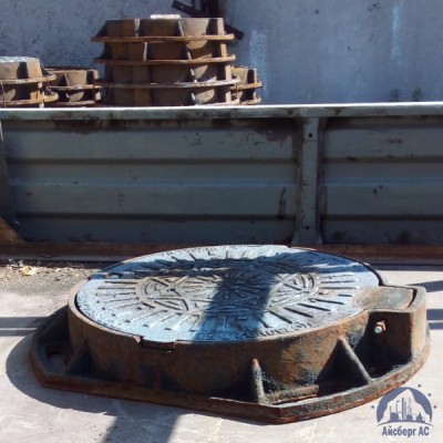 Люк чугунный канализационный тяжёлый тип "Т" С250 купить в Усть-Каменогорске