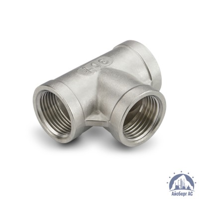 Тройник нержавеющий ВР-ВР-ВР DN 65 2 1/2" 76,1 мм AISI 304 купить в Усть-Каменогорске