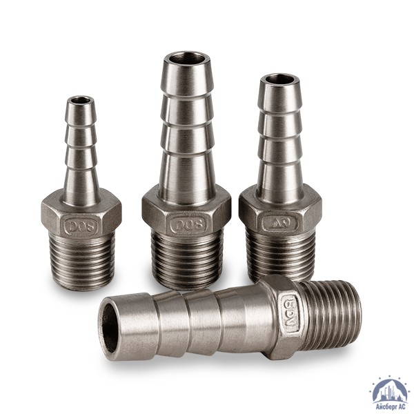 Штуцер шланговый нержавеющий