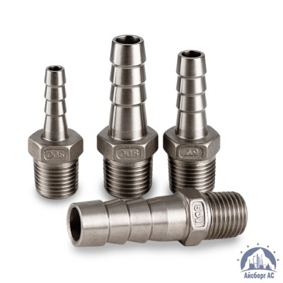 Штуцер шланговый нержавеющий «ёлочка» DN 50 2" 60,3х50 мм AISI 316 НР купить в Усть-Каменогорске