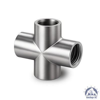 Крестовина нержавеющая DN 15 1/2" 21,3 мм AISI 304 ВР-ВР-ВР-ВР купить в Усть-Каменогорске