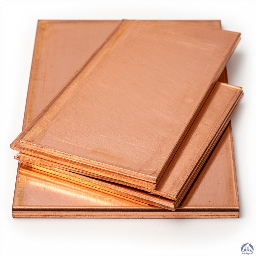 Плита медная 97х600х1500 мм ГПРХХ М1ф ГОСТ 1173-2006